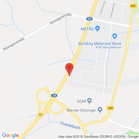 Position der Autogas-Tankstelle: Aral Tankstelle in 38122, Braunschweig