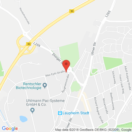 Standort der Tankstelle: AVIA Tankstelle in 88471, Laupheim