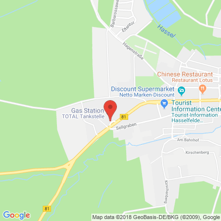 Position der Autogas-Tankstelle: Total Hasselfelde in 38899, Hasselfelde