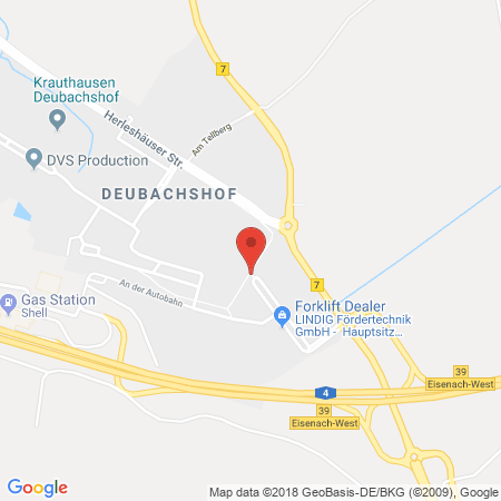 Standort der Autogas Tankstelle: Auto-Meier in 99819, Krauthausen