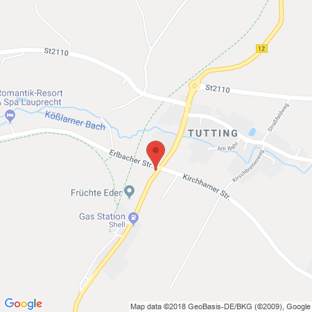 Standort der Autogas Tankstelle: Shell Tankstelle Maier in 94148, Kirchham / Tutting