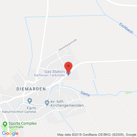 Standort der Tankstelle: Raiffeisen Tankstelle in 37130, Diemarden
