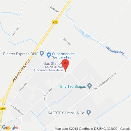 Standort der Tankstelle: Ahlert Junior Tankstelle in 48369, Saerbeck