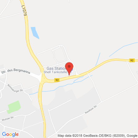 Position der Autogas-Tankstelle: Shell Tankstelle in 07546, Gera