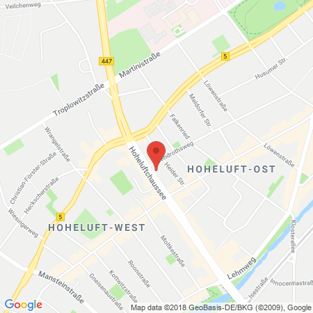 Position der Autogas-Tankstelle: Aral Tankstelle in 20253, Hamburg