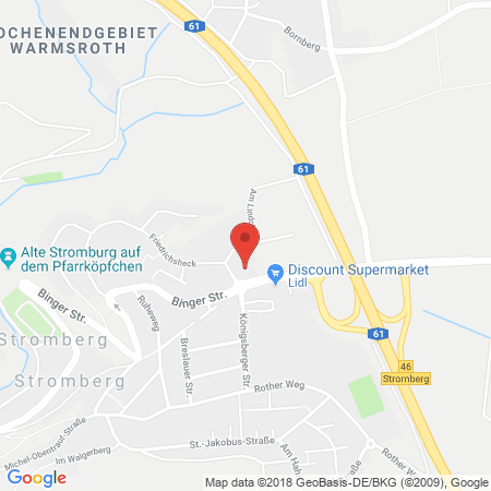 Position der Autogas-Tankstelle: Autohaus Kemper Gmbh in 55442, Stromberg