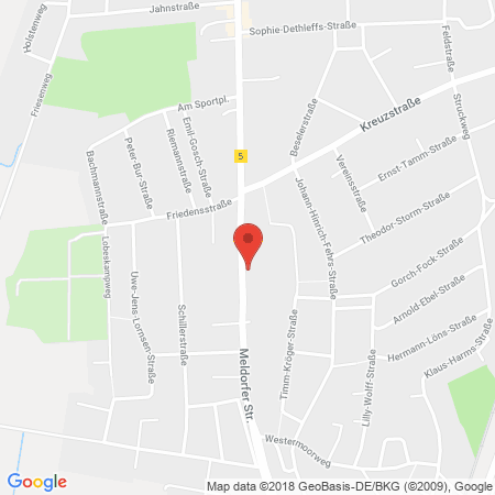 Position der Autogas-Tankstelle: Access Heide in 25746, Heide