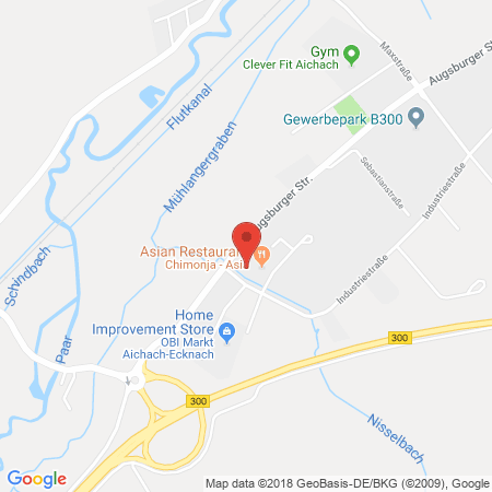 Position der Autogas-Tankstelle: JET Tankstelle in 86551, Aichach