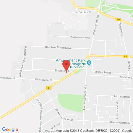 Position der Autogas-Tankstelle: JET Tankstelle in 38820, Halberstadt