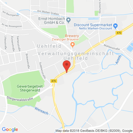 Standort der Tankstelle: Hümmer KG Tankstelle in 91486, Uehlfeld