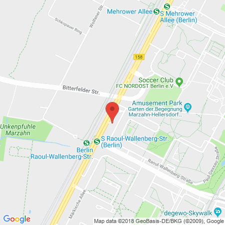 Position der Autogas-Tankstelle: JET Tankstelle in 12679, Berlin