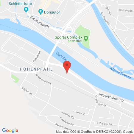 Position der Autogas-Tankstelle: Tankstelle Niederl in 93309, Kelheim