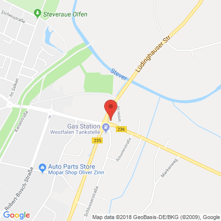 Standort der Tankstelle: Westfalen Tankstelle in 59399, Olfen