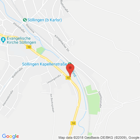 Standort der Tankstelle: BFT Tankstelle in 76327, Pfinztal-Söllingen