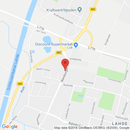 Standort der Autogas Tankstelle: Tankstelle Saxowsky, Inh. Ralf Meier in 32469, Petershagen
