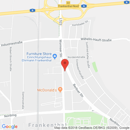 Standort der Tankstelle: ARAL Tankstelle in 67227, Frankenthal
