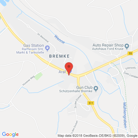 Standort der Tankstelle: ARAL Tankstelle in 59889, Eslohe