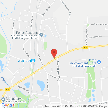 Position der Autogas-Tankstelle: Autogastankstelle Lensky in 29664, Walsrode