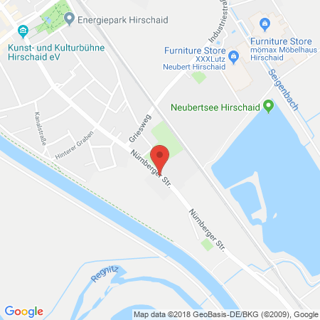 Position der Autogas-Tankstelle: Aral Tankstelle in 96114, Hirschaid