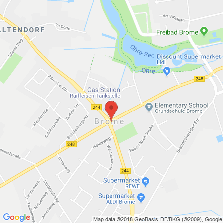 Position der Autogas-Tankstelle: Autogas-Tankstelle Marianne Haase in 38465, Brome