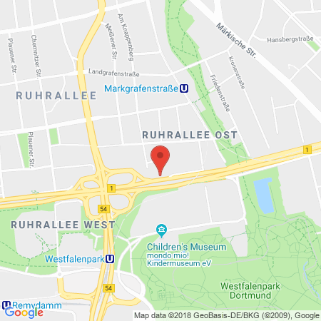 Position der Autogas-Tankstelle: Aral Tankstelle in 44139, Dortmund