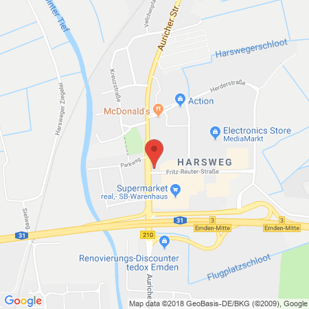 Standort der Tankstelle: SCORE Tankstelle in 26721, Emden