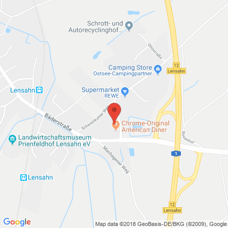 Position der Autogas-Tankstelle: Aral Tankstelle in 23738, Lensahn