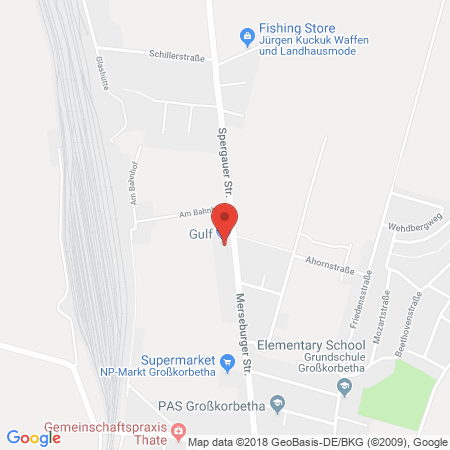 Standort der Tankstelle: GULF Tankstelle in 06688, Großkorbetha