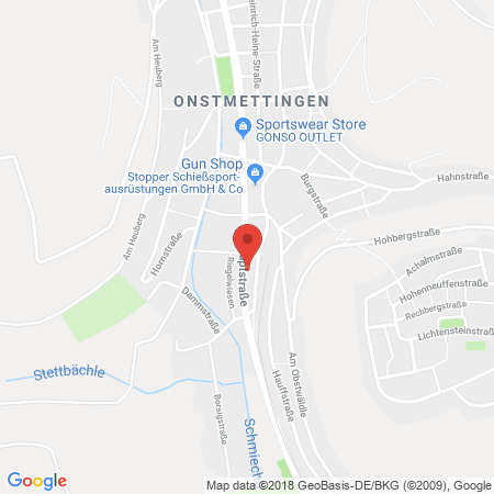 Position der Autogas-Tankstelle: OMV Tankstelle in 72461, Albstadt