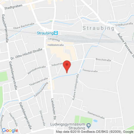 Position der Autogas-Tankstelle: OMV Tankstelle in 94315, Straubing