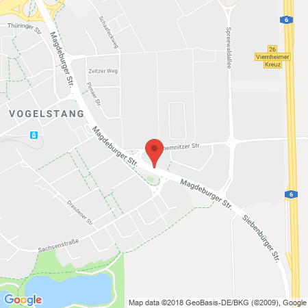 Position der Autogas-Tankstelle: Agip Tankstelle in 68309, Mannheim