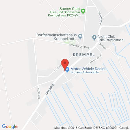 Standort der Autogas Tankstelle: Euroautomobile Grüning in 27607, Langen-Krempel