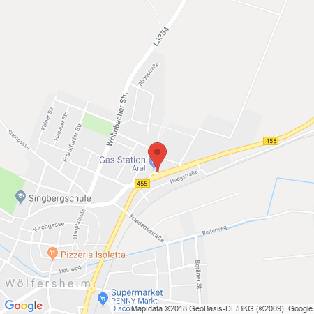 Standort der Tankstelle: ARAL Tankstelle in 61200, Wölfersheim