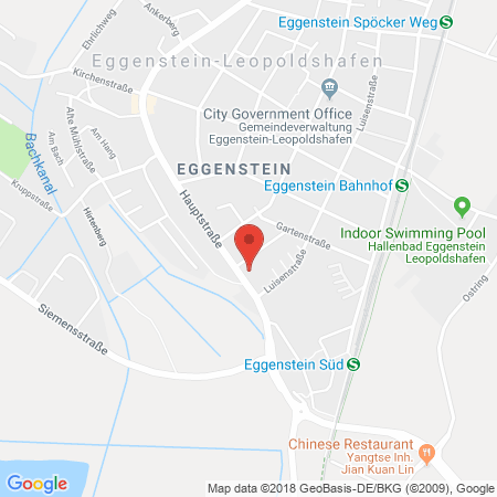 Position der Autogas-Tankstelle: Eggenstein Ii in 76344, Eggenstein
