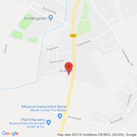 Position der Autogas-Tankstelle: Aral Tankstelle in 25560, Schenefeld