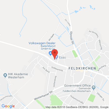 Position der Autogas-Tankstelle: Esso Tankstelle in 83620, Feldkirchen-westerham