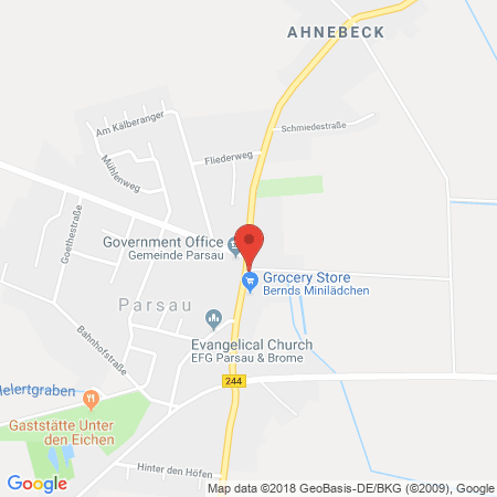 Position der Autogas-Tankstelle: Sack-parsau in 38470, Parsau