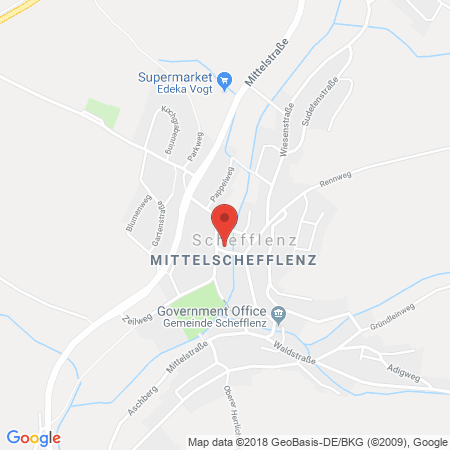 Standort der Tankstelle: AVIA Tankstelle in 74850, Schefflenz