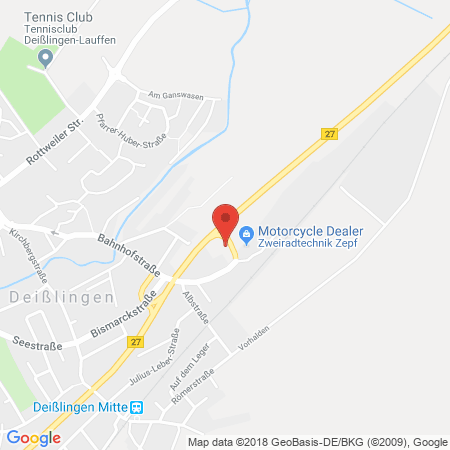 Position der Autogas-Tankstelle: HEM Tankstelle in 78652, Deißlingen