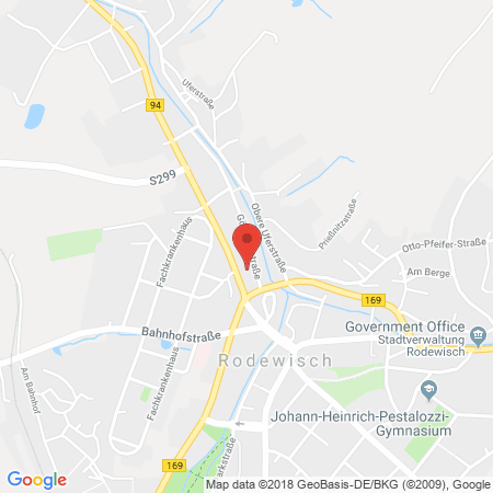 Position der Autogas-Tankstelle: Elan Rodewisch in 08228, Rodewisch