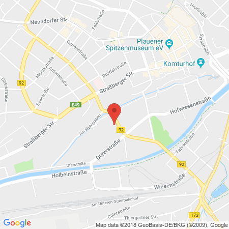 Standort der Tankstelle: ARAL Tankstelle in 08527, Plauen