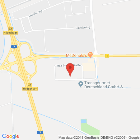 Position der Autogas-Tankstelle: Aral Tankstelle in 31135, Hildesheim