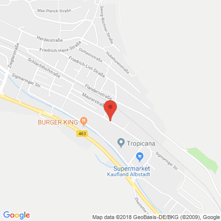 Standort der Autogas Tankstelle: Auto Team / Chevrolet in 72458, Albstadt