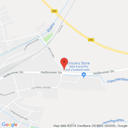 Position der Autogas-Tankstelle: Kraichgau Raiffeisen Zentrum Eg in 75031, Eppingen