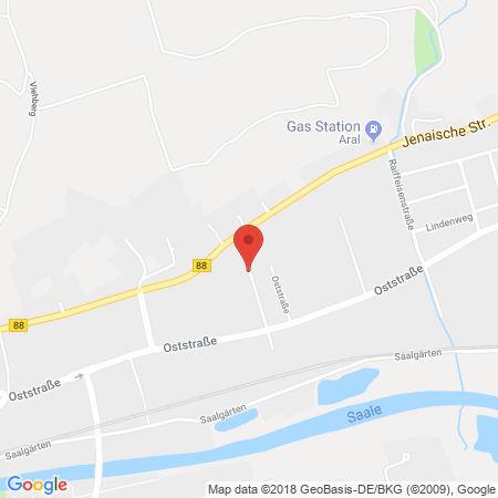 Position der Autogas-Tankstelle: ACI Autocenter Italia in 07407, Rudolstadt