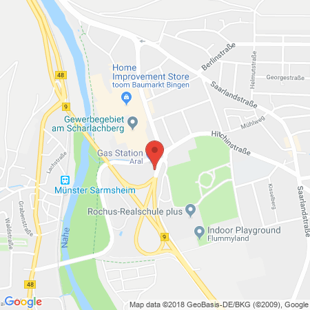 Standort der Tankstelle: ARAL Tankstelle in 55411, Bingen