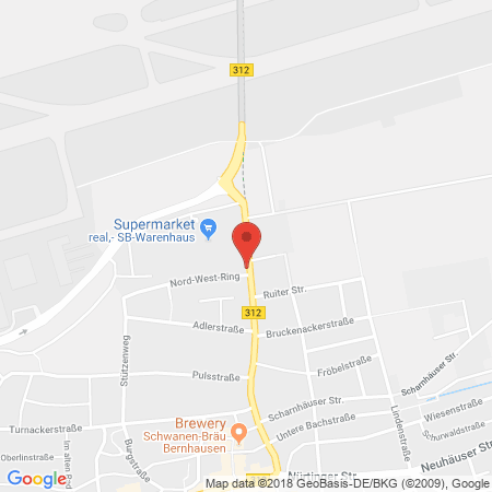 Position der Autogas-Tankstelle: Elan Filderstadt in 70794, Filderstadt