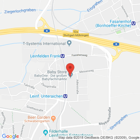 Standort der Tankstelle: BFT Tankstelle in 70771, Leinfelden
