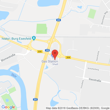 Position der Autogas-Tankstelle: Shell Tankstelle in 25524, Itzehoe