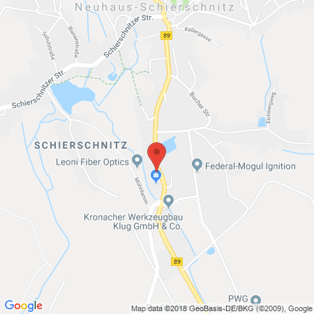 Position der Autogas-Tankstelle: AVIA Servicestation K. Hein in 96524, Neuhaus-Schierschnitz